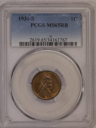 1931 S Lincoln Wheat Cent MS65 RB 34161767