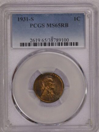 1931 S Lincoln Wheat Cent MS65 RB 38789100