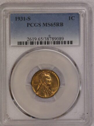 1931 S Lincoln Wheat Cent MS65 RB 38789089