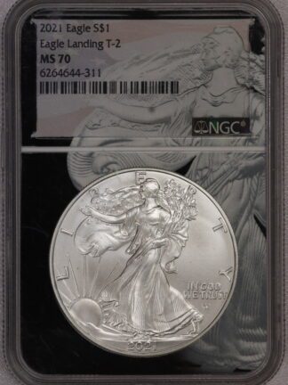 2021 Silver Eagle - Type 2 - NGC MS70 Standing Liberty Label