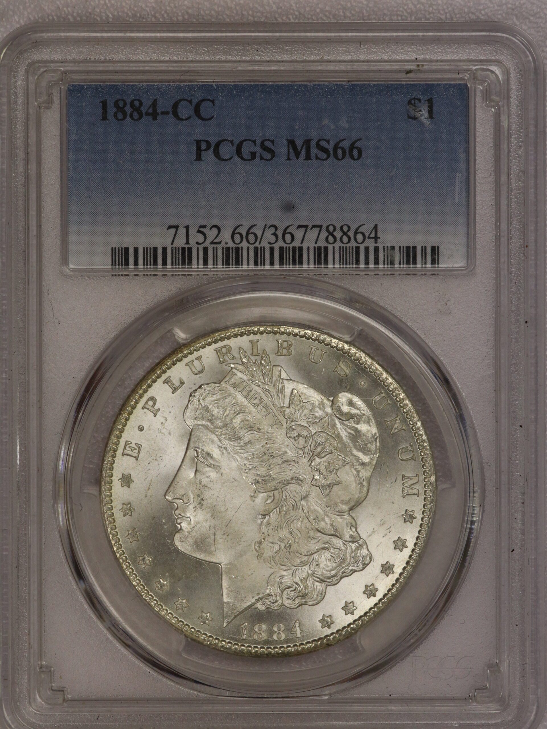 1883 CC Morgan Dollar MS66 PCGS