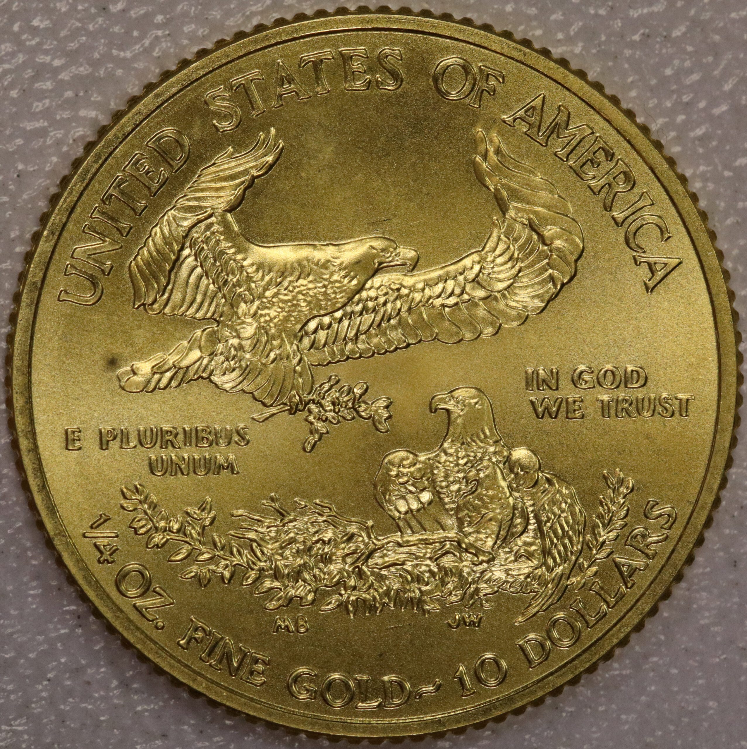 2016 American Gold Eagle 1/4 th $10 - Image 2