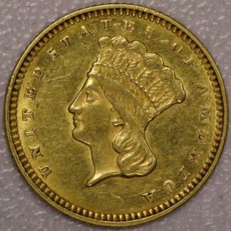 1853 $1 Gold Liberty Type 1 AU