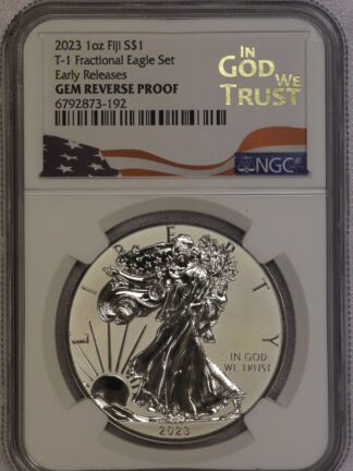 2023 Set Of 4 Coins Fiji Fractional Eagle Set Your Get 1 oz, 1/2 oz, 1/4th oz and 1/10th