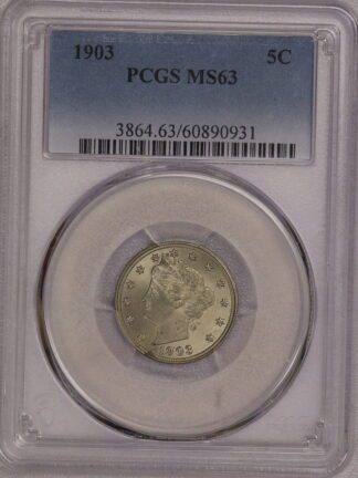 1903 Liberty V Nickel PCGS MS63
