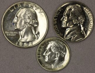 AUCTION-   1953 Proof Quarter, Dime & Nickel