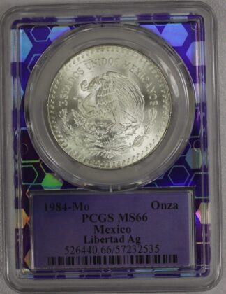 AUCTION-   1984-Mo Mexico Libertad PCGS MS66