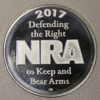 AUCTION-   2017 NRA Defending the Right to Keep & Bear Arms One Troy OZ .999 Silver Round