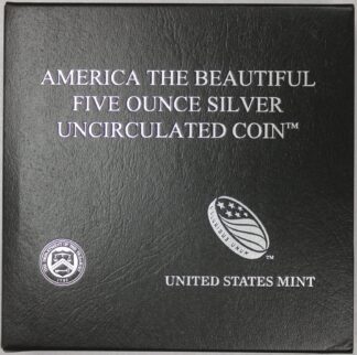 2019 ATB San Antonio Missions Five Ounce Uncirculated Silver Quarter OGP