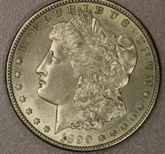 1899-S Morgan Silver Dollar AU Cleaned