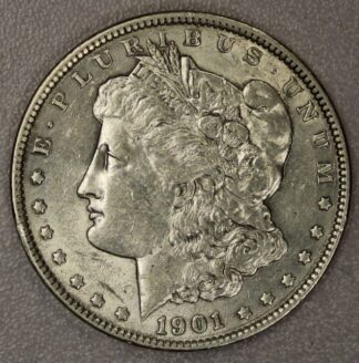 1900 Morgan Silver dollar AU Cleaned