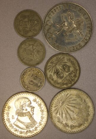1937-1968 Mexico Silver Coins Over Two Troy Ounces