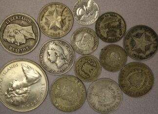 1915 to 1966 World Silver Central & South America Over Two Troy Ounces