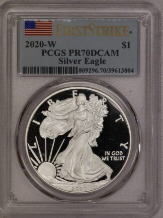 2020 W Silver Eagle First Strike PR70 PCGS