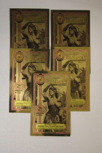 Five (5) Idaho 1/4 Goldbacks 2026