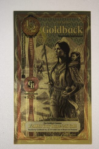 One (1) Idaho 1/2 Goldback 2026