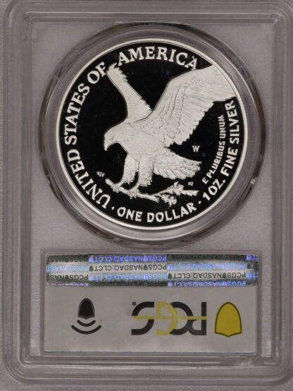 2022 W Silver Eagle First Strike PR70 PCGS West Point Blue Label