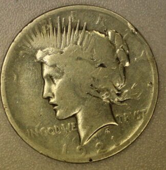 AUCTION-   1921 Peace Dollar AG