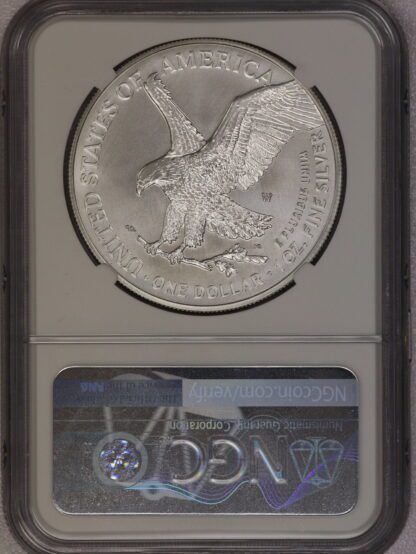 2022 W Silver Eagle Early Releases Burnished MS70 NGC Flying Eagle