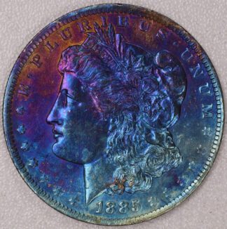Auction - ARTIFICIALLY TONED! 1885 O Morgan Dollar