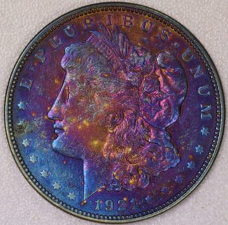 Auction - ARTIFICIALLY TONED! 1921 D Morgan Dollar