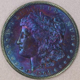 Auction - ARTIFICIALLY TONED! 1904 O Morgan Dollar 02