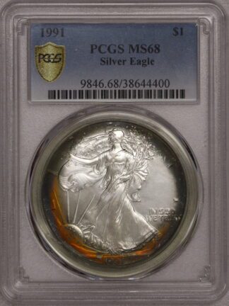 Auction - 1991 Silver Eagle MS68 PCGS