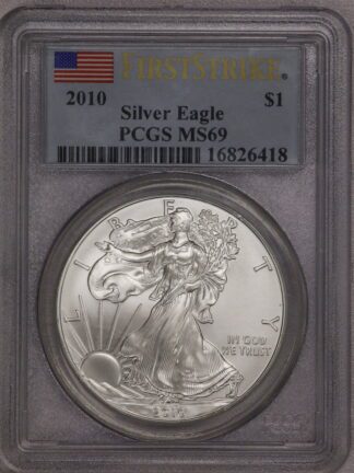 Auction - 2010 Silver Eagle FirstStrike MS69 PCGS