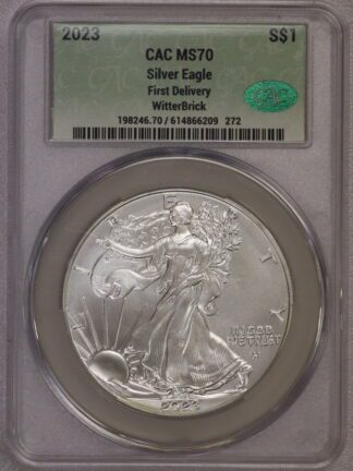 2023 Silver Eagle MS70 CAC WitterBrick