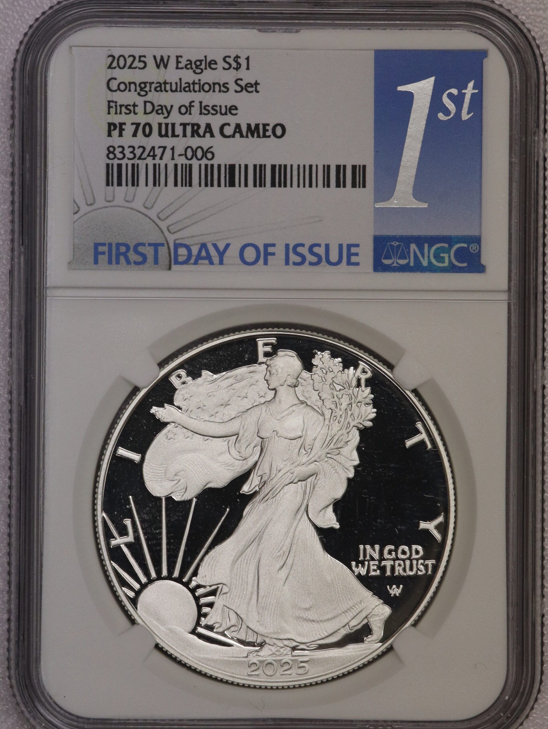 2025 W Silver Eagle Congratulations Set PF70 – Portsmouth Coin