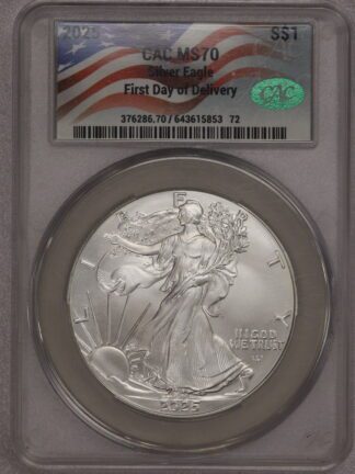 2025 P Silver Eagle Eagle MS70 CAC