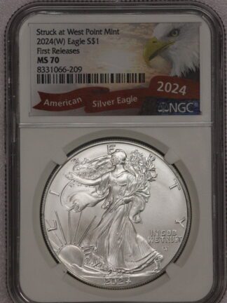 2024 W First Releases NGC MS70 Silver Eagle