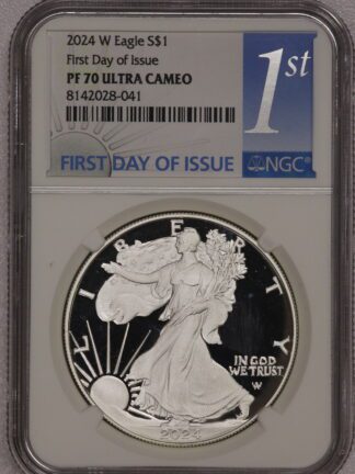 2024 W Silver Eagle First Day of Issue PF70 NGC 1st