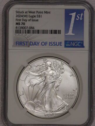 2024 (W) Silver Eagle First Day of Issue MS70 NGC 1st