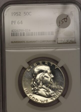 1952 Franklin Half NGC PF64