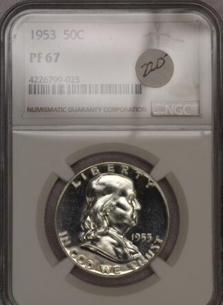 1953 Franklin Half NGC PF67