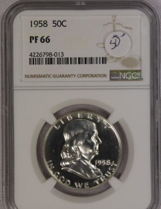 1958 Franklin Half NGC PF66