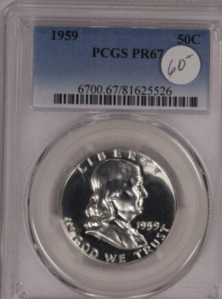 1959 Franklin Half PCGS PF67