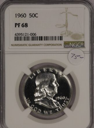 1960 Franklin Half NGC PF68