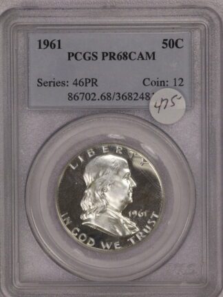 1961 Franklin Half PCGS PR68CAM