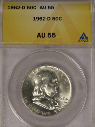 1962-D Franklin Half ANACS AU55