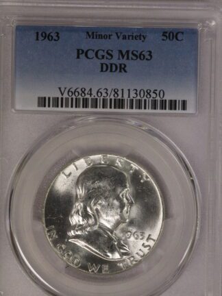 1963 Franklin Half PCGS MS63 DDR