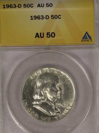 1963-D Franklin Half ANACS AU50