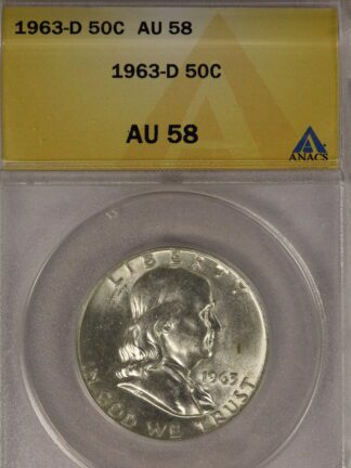 1963-D Franklin Half ANACS AU58