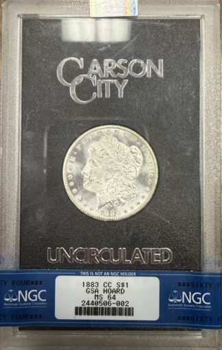 1883 CC Morgan Dollar GSA MS64 NGC Cert 2440506-002