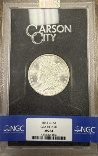1883 CC Morgan Dollar GSA MS64 NGC Cert 4836965-004