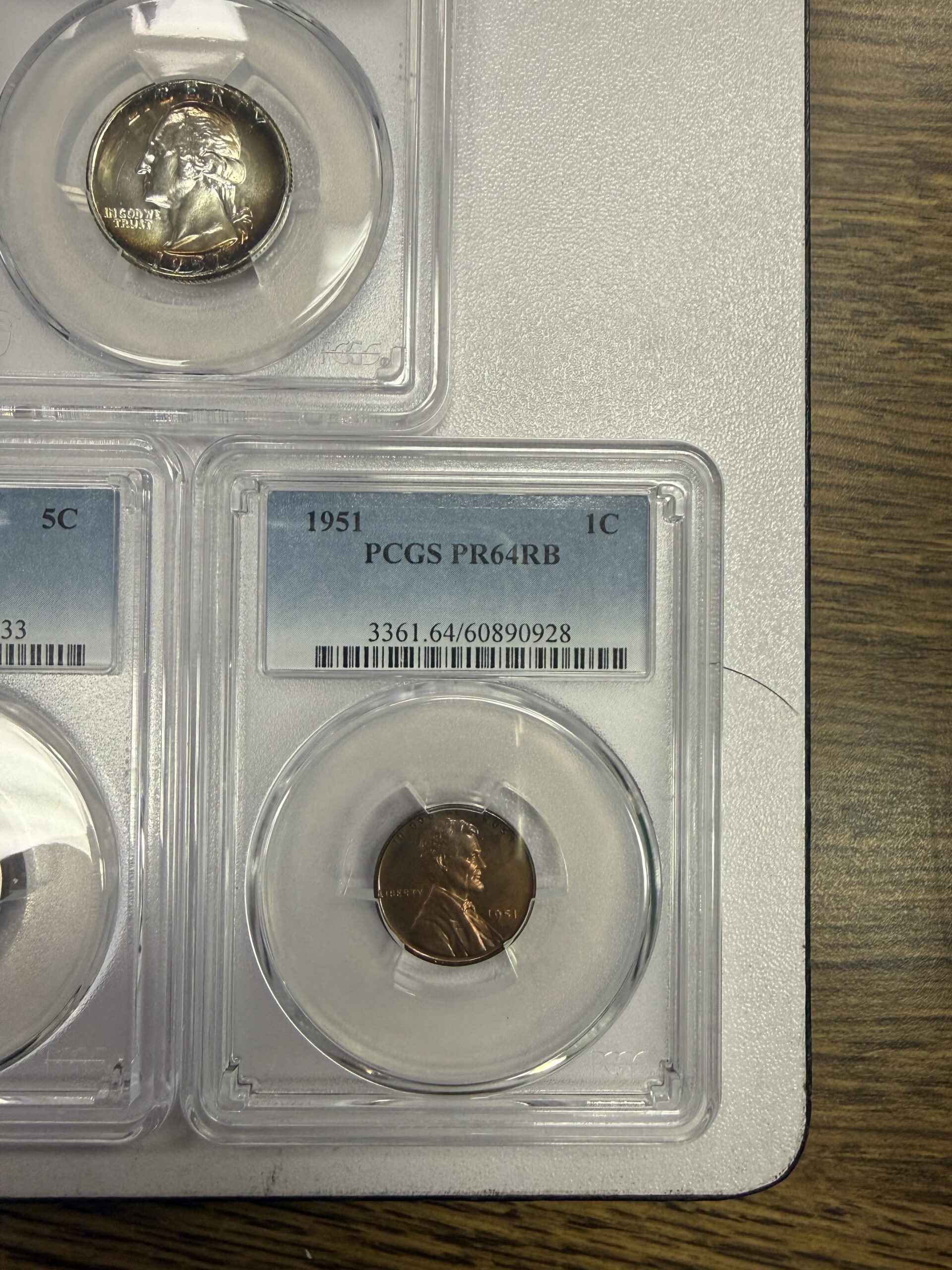 1951 Proof Set 5 Coins PCGS Graded - Image 2