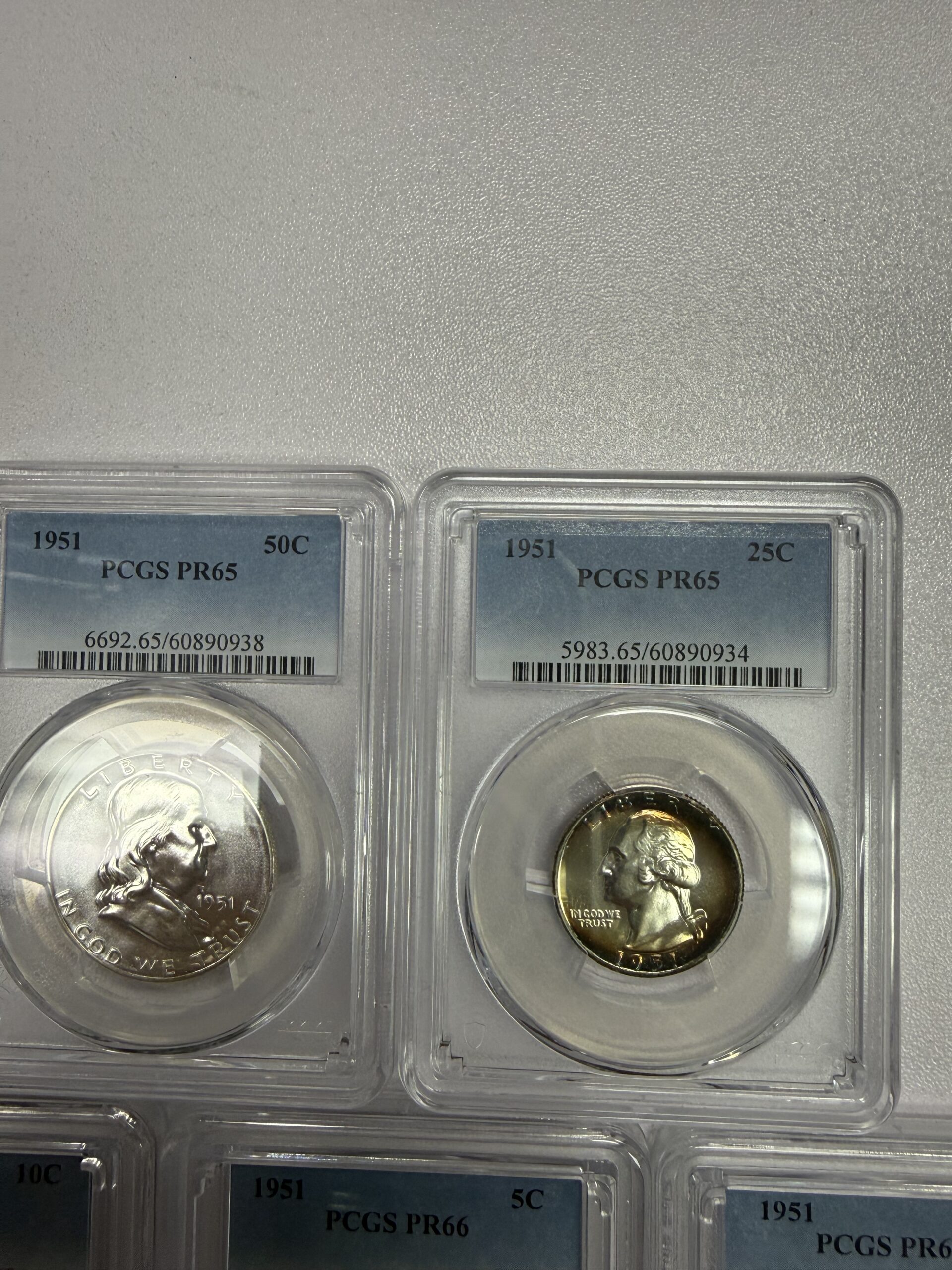 1951 Proof Set 5 Coins PCGS Graded - Image 3