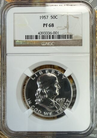 1957 Proof Franklin Half NGC PF68