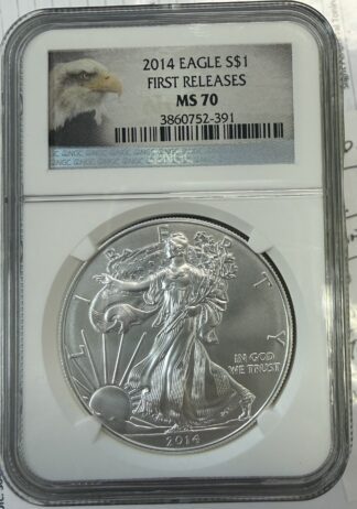 2014 Silver Eagle NGC MS70